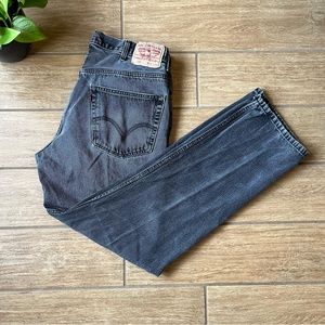 Levi 505 regular fit black jeans.